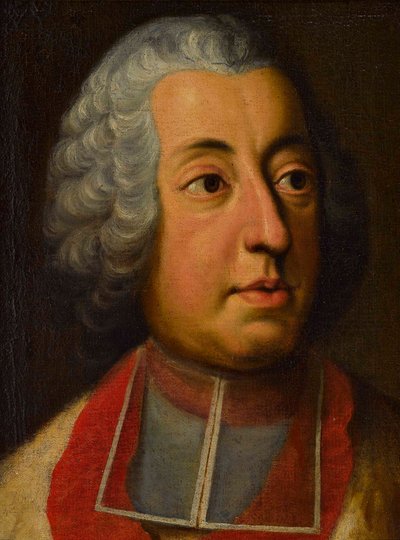 Cardeal Johann Theodor da Baviera (1703-1763) - George Desmarees (1697-1776). Óleo sobre tela Dimensão : 44x33 cm Colecção Privada de Georges Desmarées