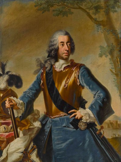 Clemens August da Baviera (1700-1761), Arcebispo-Eleitor de Colónia como Grande Mestre da Ordem Teutónica - George Desmarees (1697-1776). Óleo sobre tela, ca. 1746. Dimensão : 155x114,5 cm Colecção Privada de Georges Desmarées