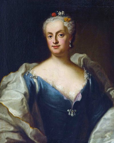 Marie-Anne de Saxe - (Marie Anne de Saxe) - Maria Anna Sophia da Saxónia, Electress da Baviera (1728-1797) - George Desmarees (1697-1776). Óleo sobre tela Dimensão : 80x64,5 cm Colecção Privada de Georges Desmarées