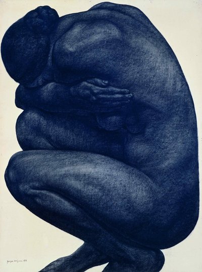 Agachado nu feminino, 1916. de Georges Dorignac