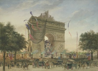 O Funeral de Victor Hugo (1802-85) 1885 de Georges Francois Guiaud