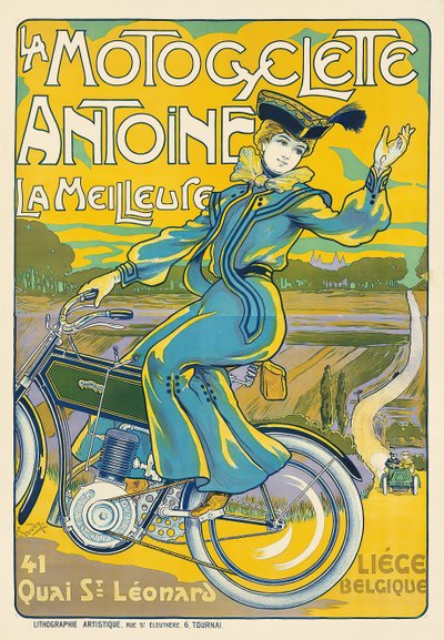 A Moto Antoine. de Georges Gaudy