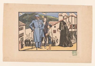 Os feridos de Biriatou (título original no objeto) de Georges Hermann Rene Paul (signed by artist)