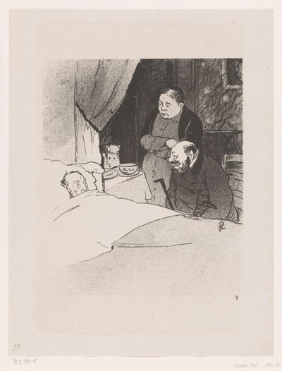 Zieke homem na cama Ele está doente (título original) Os grandes espetáculos da natureza; a vida de Mr. Any (título original da série) de Georges Hermann Rene Paul