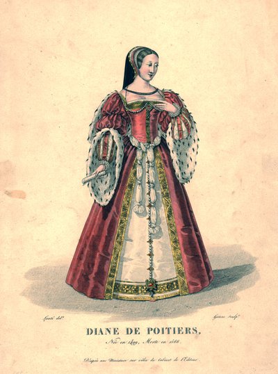 Diane de Poitiers, início do século XIX. de Georges Jacques Gatine