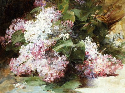Lilases. Pintura de Georges Jeannin (1841-1925) Coleção particular. de Georges Jeannin
