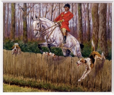 Caça - desenho de Georges La Roque, cerca de de Georges La Roque