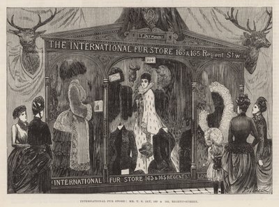Exposição Internacional de Saúde: loja de peles internacionais de Georges Labadie Pilotell