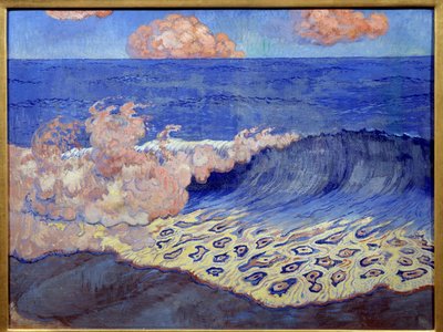 Marinha Azul, efeitos de onda. Pintura de Georges Lacombe (1868-1916) de Georges Lacombe