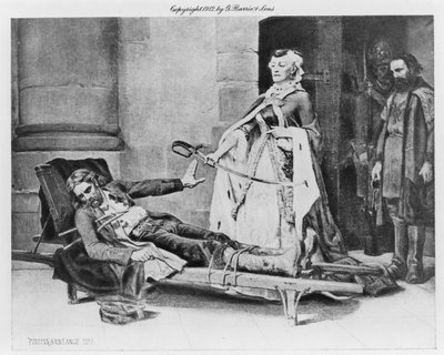Tadeusz Kosciuszko recusando a espada oferecida por Catarina II, 1883 de Georges Louis Poilleux Saint Ange