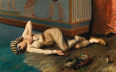 A Morte de Cleópatra, 1884. de Georges Marie Julien Girardot