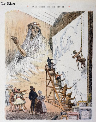 A Europa. Desenho de Georges Meunier (1869-1942). Em "Le Rire Rouge". de Georges Meunier