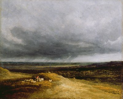 Aproximação da tempestade, c.1820-25 (óleo sobre tela) de Georges Michel