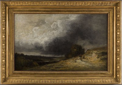 Rebanho na tempestade, entre 1796 e 1843 (óleo) de Georges Michel