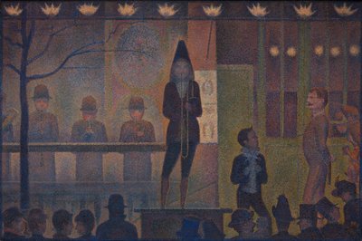 Circus Sideshow Parade de cirque, 1887-88. de Georges Pierre Seurat