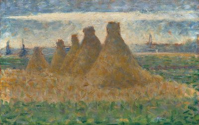 Palheiros, c. 1882. de Georges Pierre Seurat