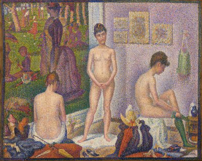 Les Poseuses, Ensemble (versão pequena) de Georges Pierre Seurat