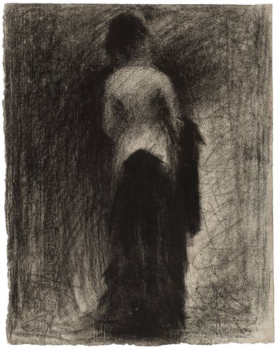 O passeio, c.1882 de Georges Pierre Seurat