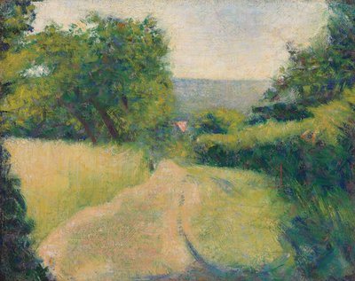 A pista afundada; A estrada oca, 1882 de Georges Pierre Seurat