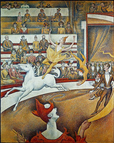 O circo (óleo sobre tela de Georges Pierre Seurat