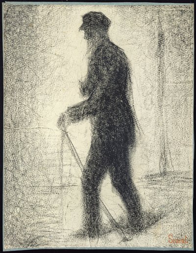 Caminhando, c.1882 de Georges Pierre Seurat