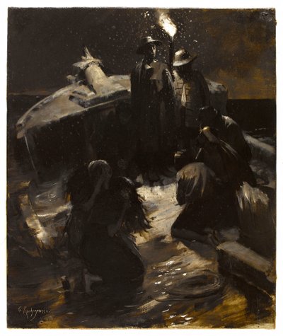 O naufrágio. de Georges Rochegrosse