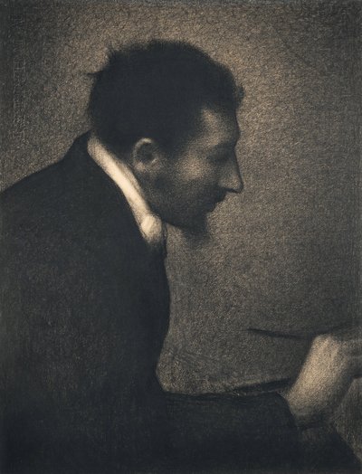 Aman-Jean, 1882-83 (contação de histórias no jornal Michallet) de Georges Seurat