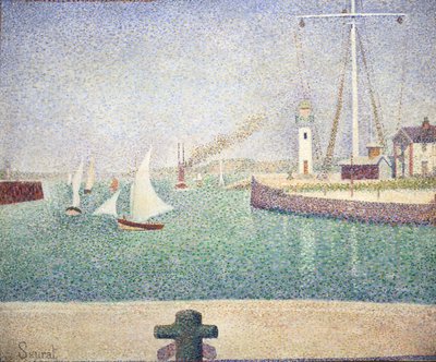 Entrada do porto de Honfleur de Georges Seurat