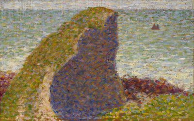 Georges Seurat - Le Bec du Hoc (Estudo) de Georges Seurat