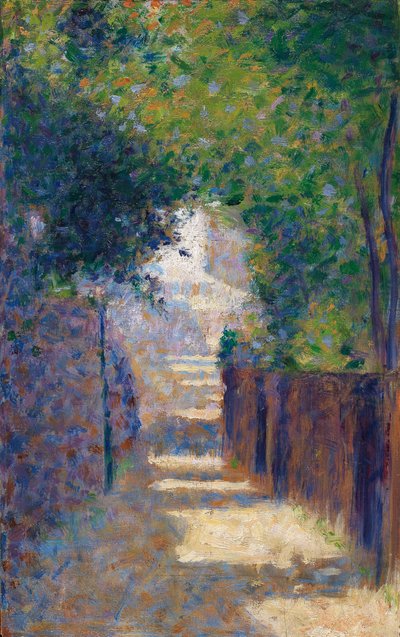 Rue St. Vincent na primavera, c.1884 de Georges Seurat