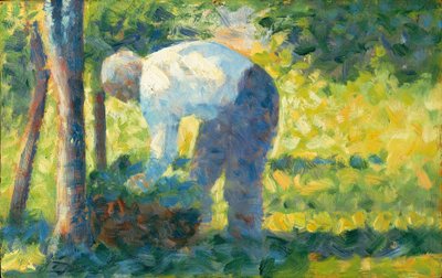 O jardineiro, 1882-83 de Georges Seurat