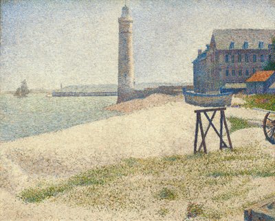 O farol em Honfleur, 1886 de Georges Seurat