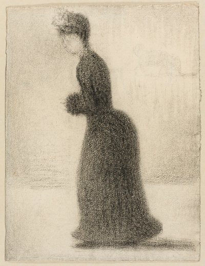 Mulher com um abafador de Georges Seurat