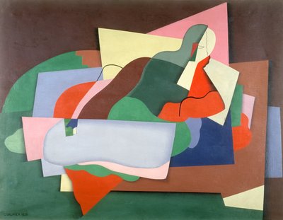 Homem Reclinado, 1925 (óleo) de Georges Valmier