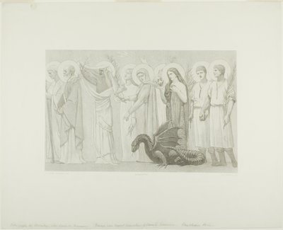 Vida Pastoral de Santa Geneviève (painel da direita) de Georges William Thornley