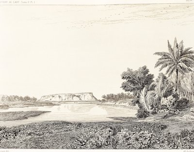 Iraque, vista da Babilônia, desenho de F, Thomas da gravura de Georges Perrot (1832-1914) e Charles Chipiez (1835-1901), Histoire de l
