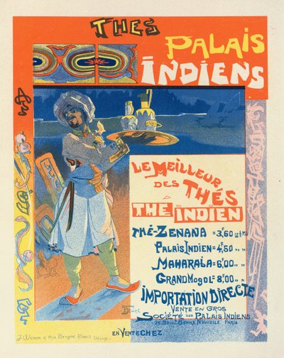 Chás do Palácio Indiano, c. 1900. de Georges de . Feure