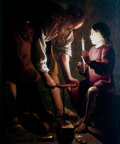 São José, o Carpinteiro, c1640 de Georges de La Tour