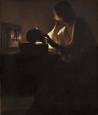 O arrependido Magdalen, 1635-40 de Georges de La Tour