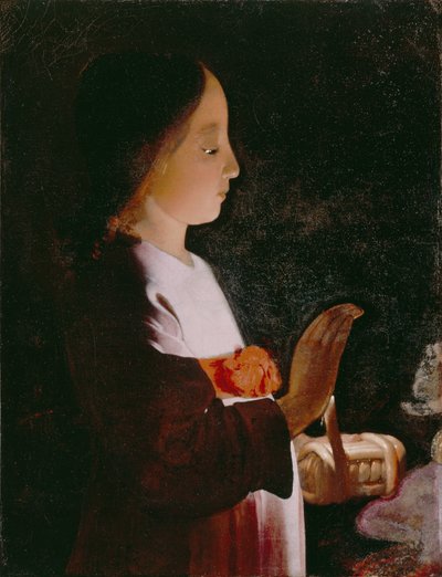 Jovem Virgem Maria, c.1640 de Georges de La Tour