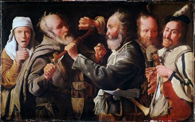 Briga entre músicos (óleo sobre tela de Georges de La Tour