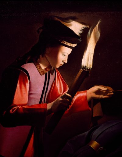 Descoberta do corpo de São Alexis, por Georges de La Tour (1593-1652), Detalhe de Georges de La Tour