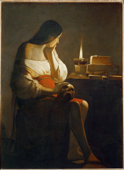 La Madeleine a la Veilleuse - Madalena com a luz da noite ... de Georges de La Tour