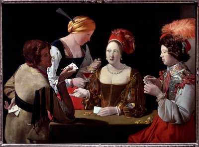 A Batota com o Ás de Diamantes - óleo sobre tela de Georges de La Tour