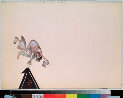 Desenho de palco para a opereta Girofle Girofla, de Charles Lecocq (1832-1918) - Obra de Georgi Bogdanovich Yakulov (1884-1928), guache sobre papel de Georgy Bogdanovich Yakulov