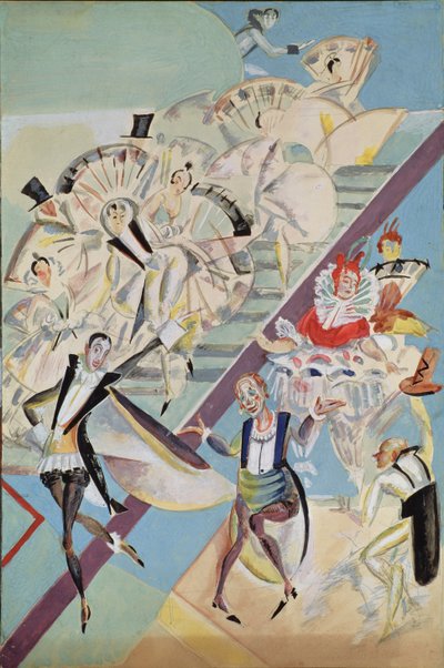 Cenografia para a opereta Girofle-Giroflia de Ch. Lecocq, 1922 de Georgy Bogdanovich Yakulov