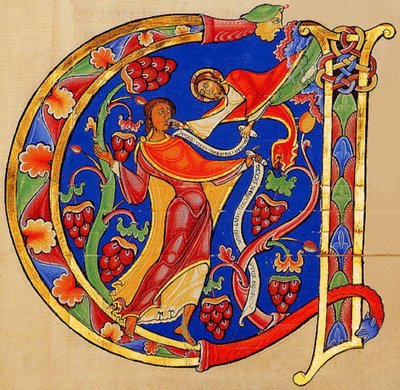 Deus dirigindo-se a Jeremias, Winchester Bible, 1160-75 (22797800517) de Georgia Levan Ramishvili from Tbilisi