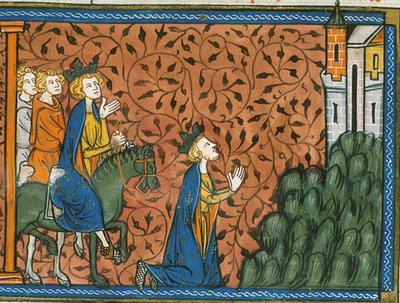 Luís IX em peregrinação a Nazaré, de Chroniques de France ou de St Denis, século XIV (22528526100) de Georgia Levan Ramishvili from Tbilisi