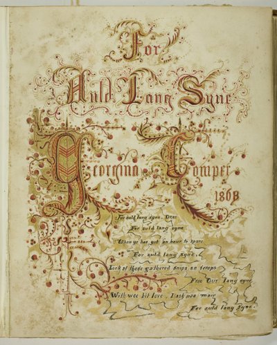 Sem título [Para Auld Lang Syne], 185568. de Georgina Cowper