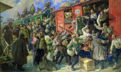 Libertação espontânea das Forças Armadas czaristas em 1917 de Georgiy Konstantinovich Savitsky